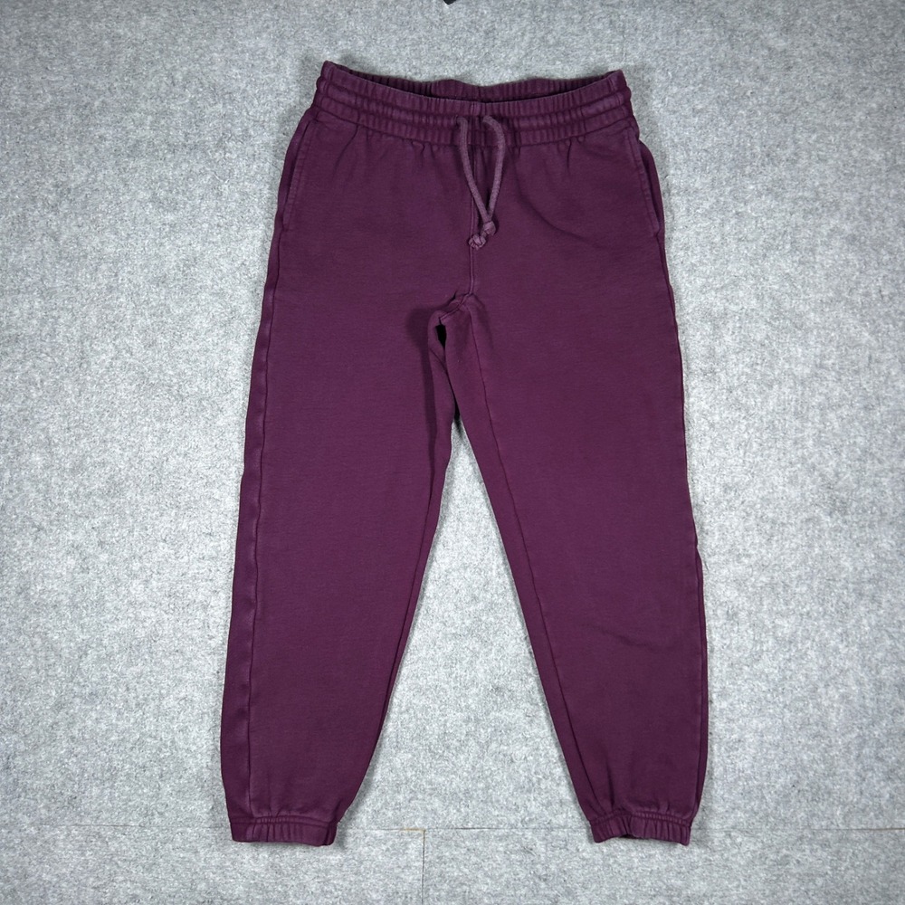 Tna Sweatpants Womens Small Purple Cozy Fleece Boyfriend Loungewear Athleisure